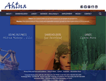 Tablet Screenshot of ahtna-inc.com